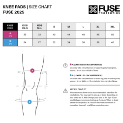FUSE DELTA Knee Pad black/red Size M